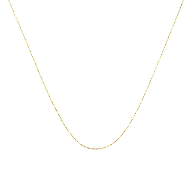 10K Gold 0.5 mm Slender & Dainty Fine Rope Chain Necklace 10K Gold 0.5 mm Slender & Dainty Fine Rope Chain Necklace-2