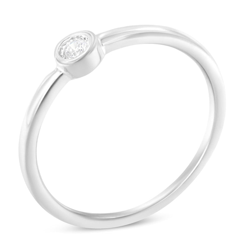 .925 Sterling Silver Miracle-Set Diamond Round Shaped Promise Ring (0.05 Cttw, J-K Color, I1-I2 Clarity) .925 Sterling Silver Miracle-Set Diamond Round Shaped Promise Ring (0.05 Cttw, J-K Color, I1-I2 Clarity)-0