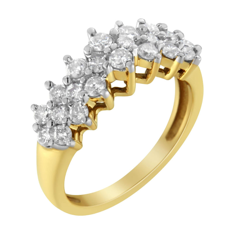 10K Yellow Gold Round Diamond Ring (1 cttw, J-K Color, I1-I2 Clarity) 10K yellow gold ring with 1 round diamond stone