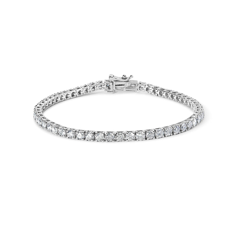 10K White Gold 5.00 Cttw Natural Diamond Tennis Bracelet 10K White Gold 5.00 Cttw Natural Diamond Tennis Bracelet-0