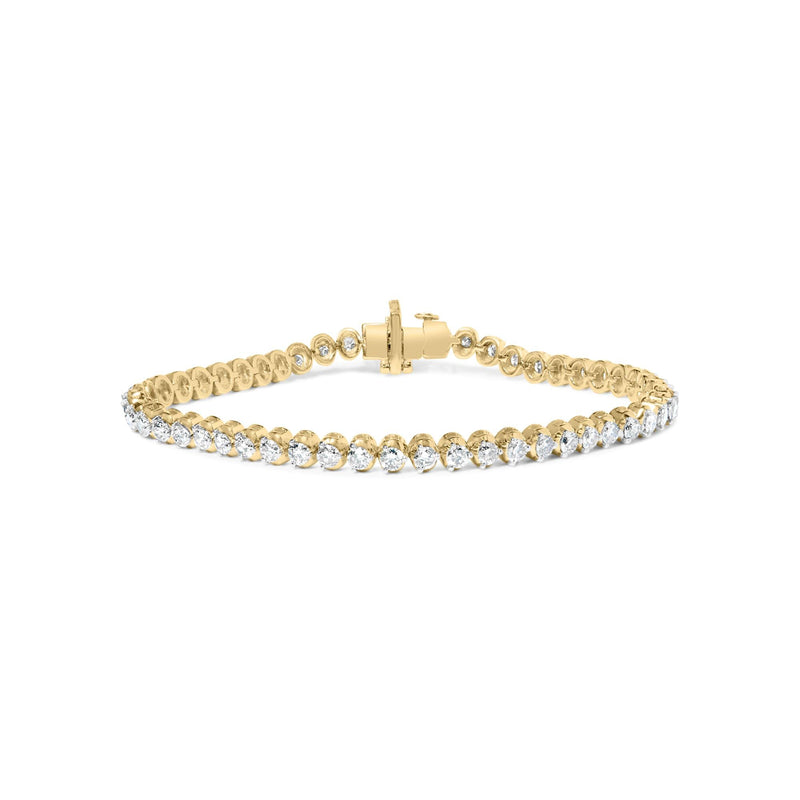 10K Yellow Gold 4.0 Cttw Lab Grown Diamond Tennis Bracelet 10K Yellow Gold 4.0 Cttw Lab Grown Diamond Tennis Bracelet-0