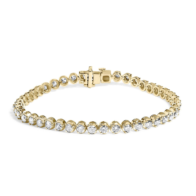 10K Yellow Gold 5.0 Cttw Diamond Tennis Bracelet 10K Yellow Gold 5.0 Cttw Diamond Tennis Bracelet-0
