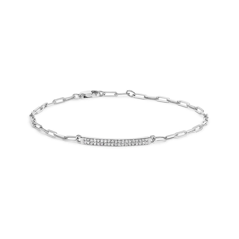 Sterling Silver 1/7 Cttw Diamond Double Row Link Tennis Bracelet Sterling Silver 1/7 Cttw Diamond Double Row Link Tennis Bracelet-0