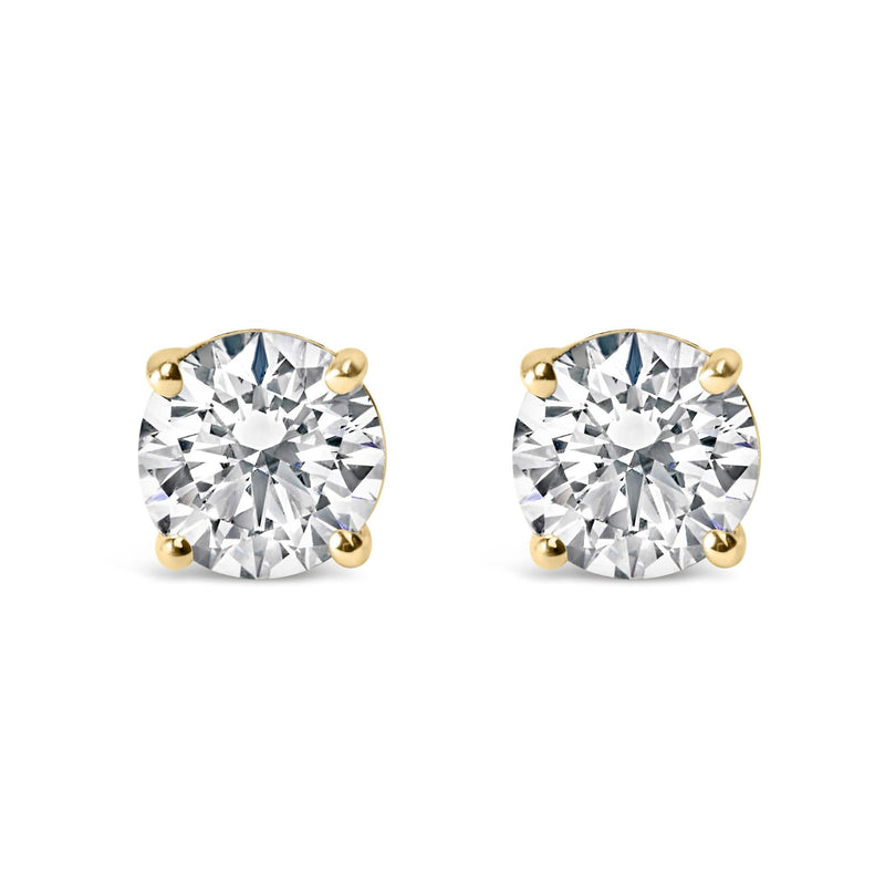 14K Gold 3.0 Cttw Lab Grown Diamond Solitaire Stud Earrings 14K Gold 3.0 Cttw Lab Grown Diamond Solitaire Stud Earrings-0