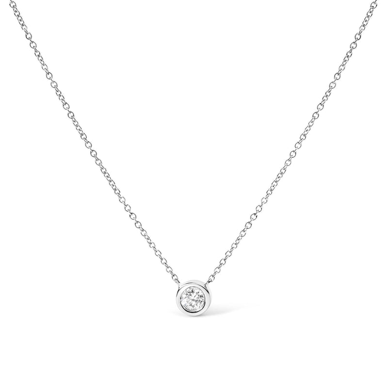 14K Gold Lab Grown Diamond Modern Bezel-Set Solitaire 16 14K Gold Lab Grown Diamond Modern Bezel-Set Solitaire 16