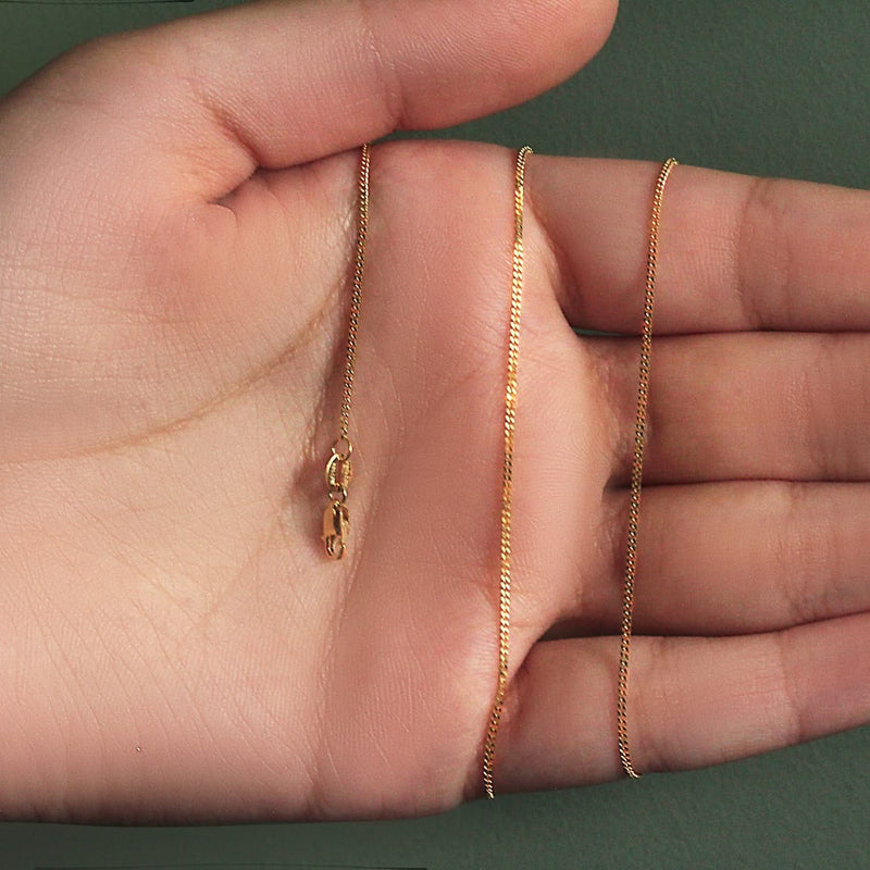 10k Yellow Gold Gourmette Chain 1.0mm (1.00 mm) Product Image