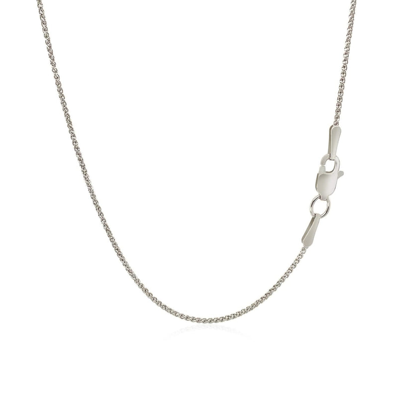 10k White Gold Wheat Chain 1.0mm (1.00 mm) Product Image