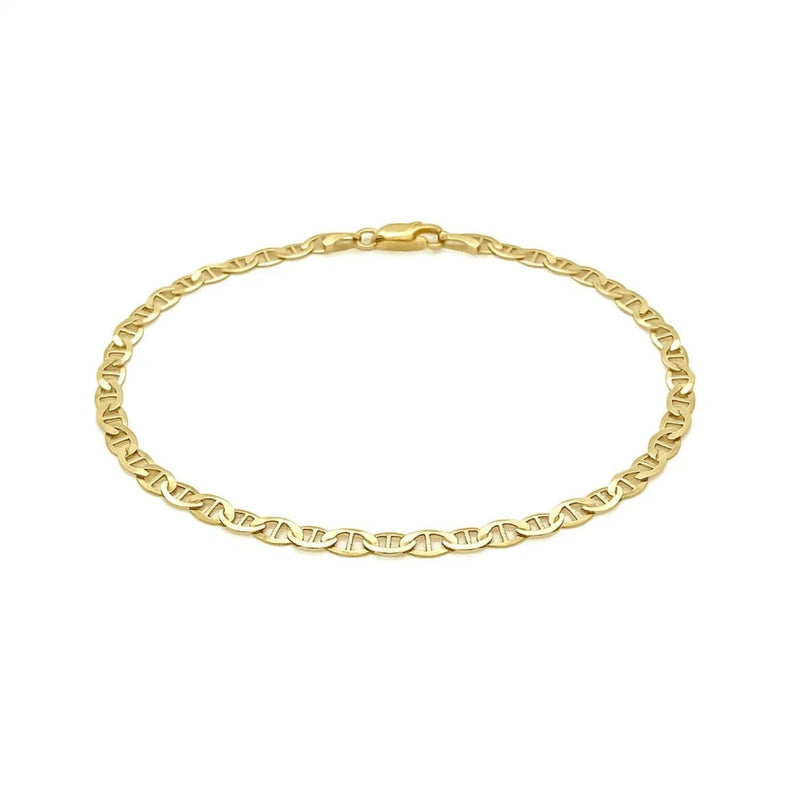 3.2mm 14k Yellow Gold Mariner Link Bracelet Product Image