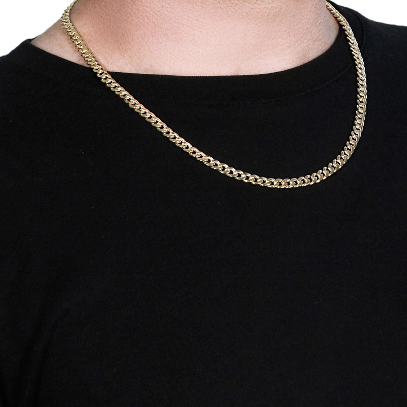 5.5mm 10k Yellow Gold Light Miami Cuban Chain Product Image