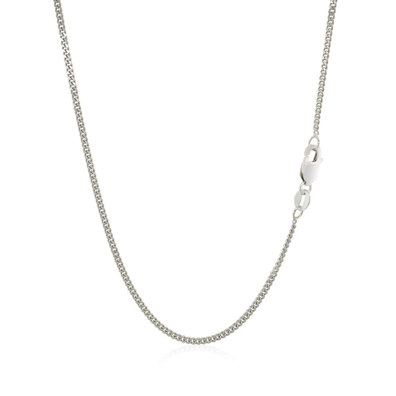 10k White Gold Gourmette Chain (1.40 mm) Product Image