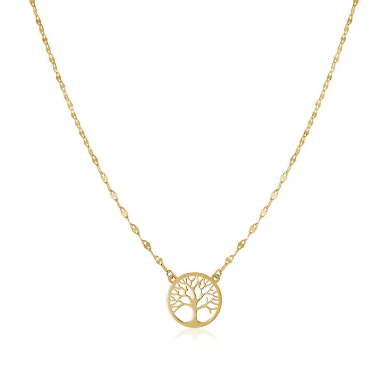 14K Yellow Gold Tree of Life Necklace Product Image