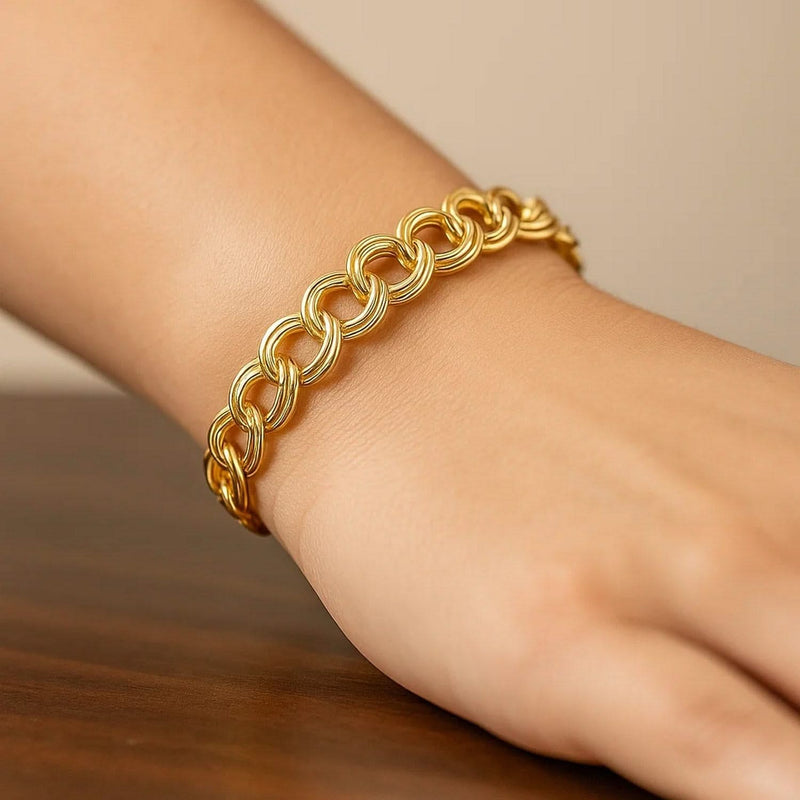 14k Yellow Gold Lite Charm Bracelet (8.00 mm) Product Image