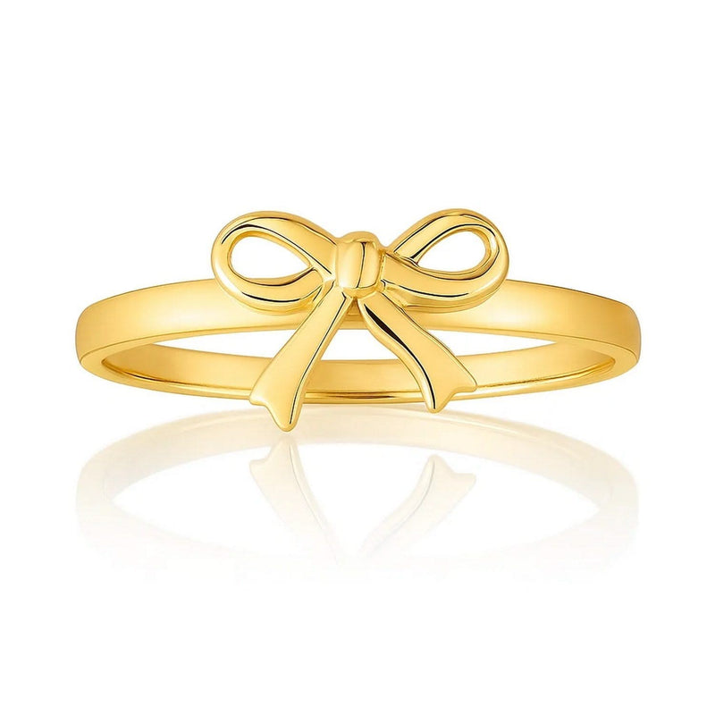 14k Yellow Gold Bow Ring Product Image
