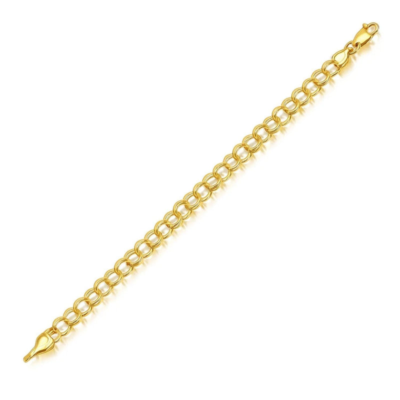 14k Yellow Gold Lite Charm Bracelet (5.00 mm) Product Image
