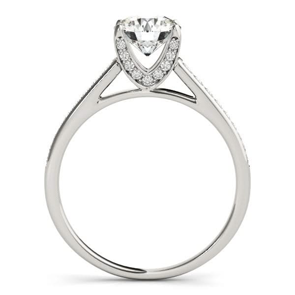 14k White Gold Diamond Engagement Ring With Cathedral Design (1 1/3 cttw) Product Image