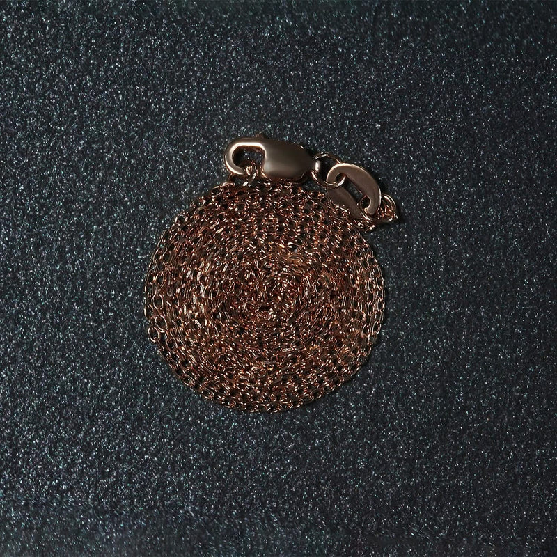 Diamond Cut Cable Link Chain in Rose Gold (0.87 mm) Product Image