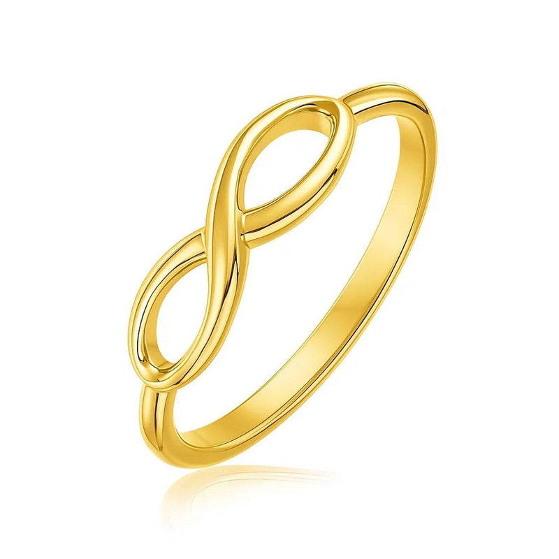 14k Yellow Gold Infinity Ring in High Polish Product Image
