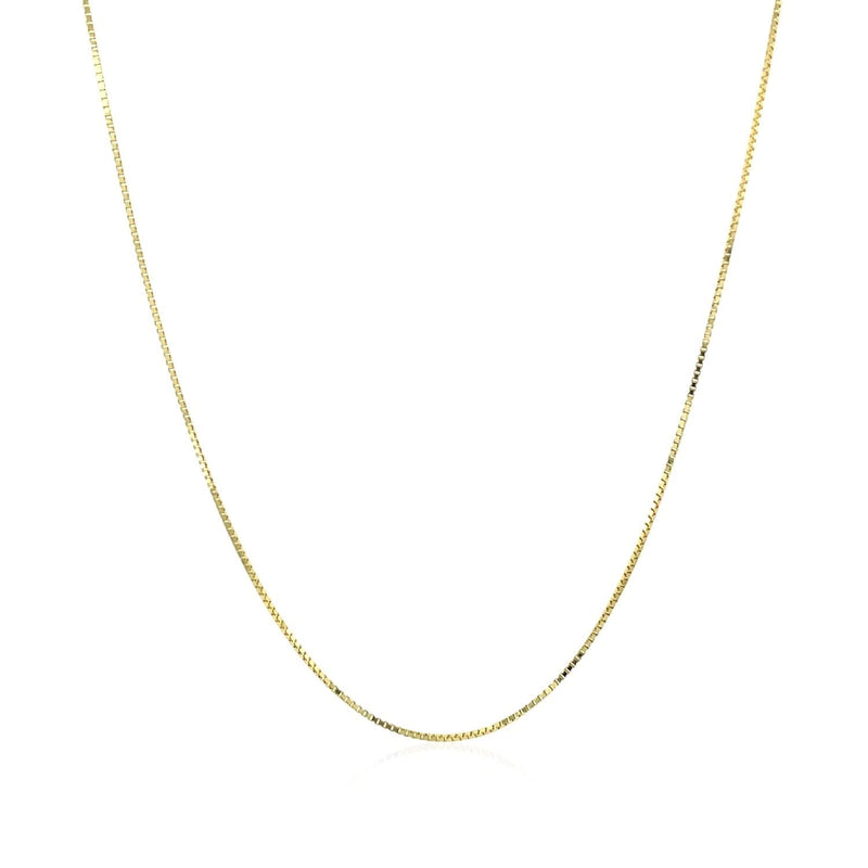 10k Yellow Gold Classic Box Chain (0.60 mm) Product Image