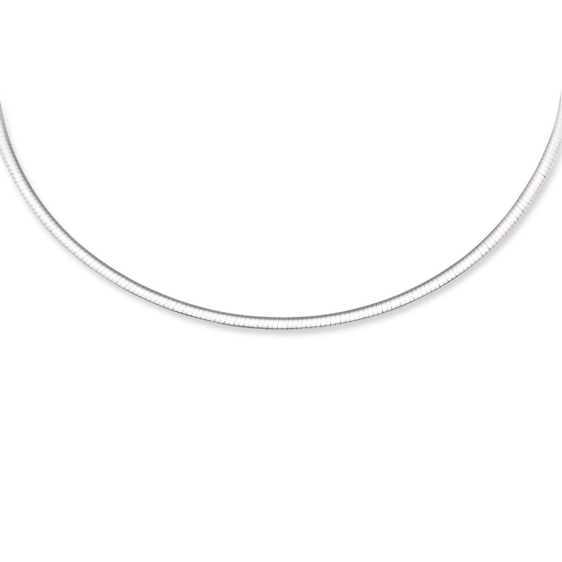 3.0 mm 14k Two Tone Gold Reversible Omega Necklace Product Image