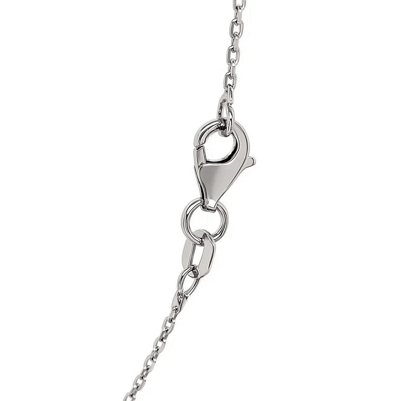 Sterling Silver Rhodium Plated Cable Chain (0.80 mm) Product Image