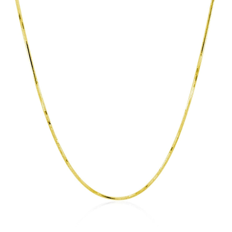 14k Yellow Gold Adjustable Snake Chain (0.80 mm) Product Image