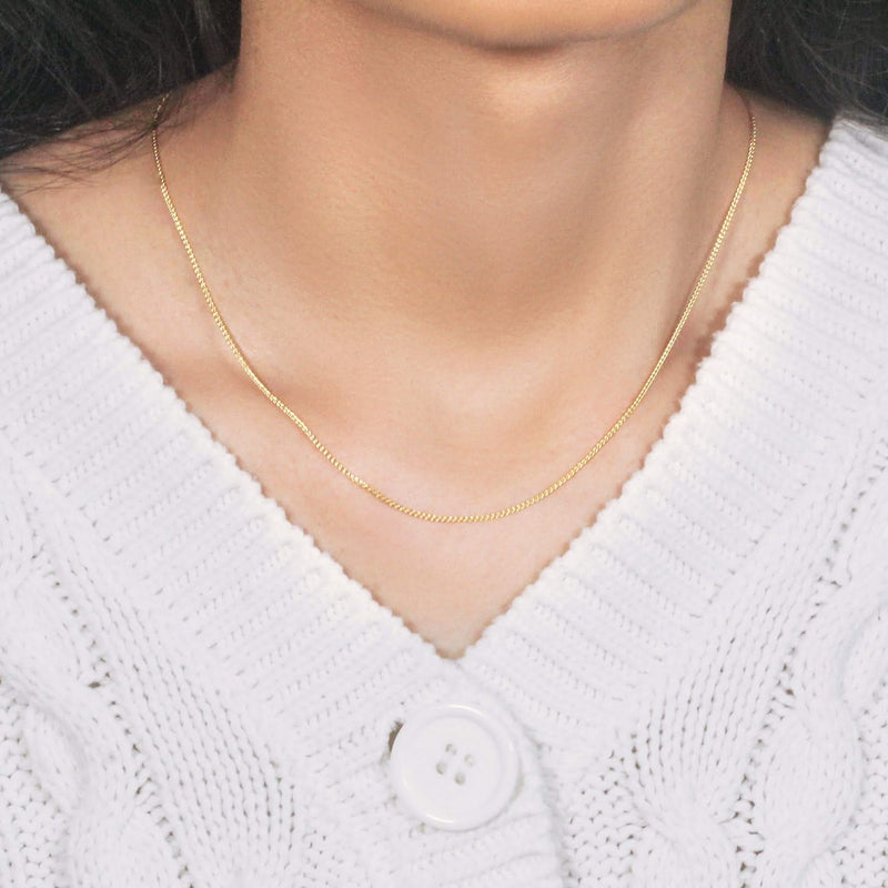 10k Yellow Gold Wheat Chain 1.0mm (1.00 mm) 10K yellow gold Wheat chain 1.0mm with braided interlocking link pattern