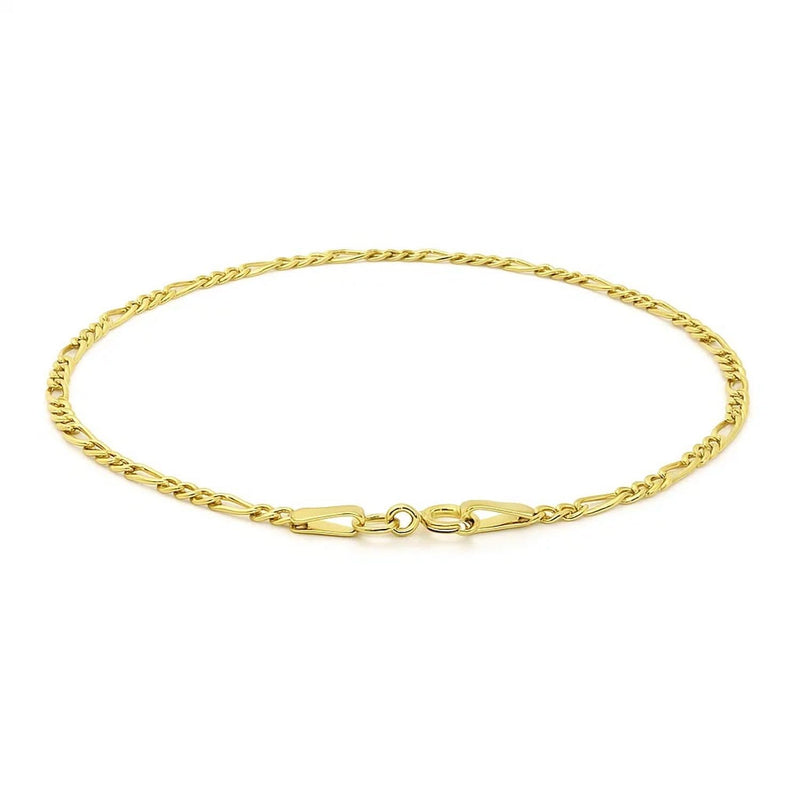 14k Yellow Gold Figaro Bracelet (1.90 mm) Product Image