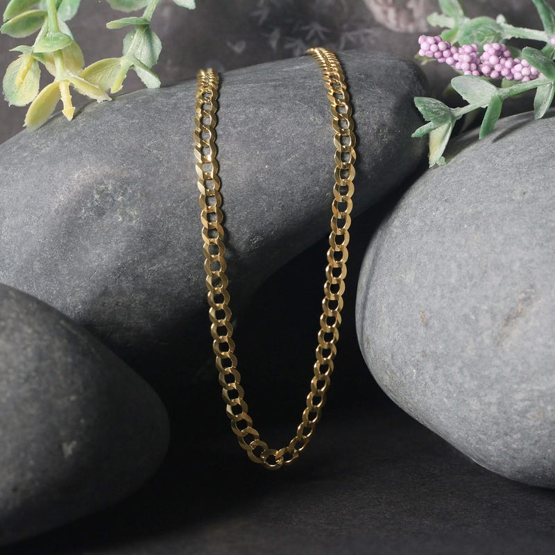 10k Yellow Gold Curb Chain (3.60 mm) Product Image
