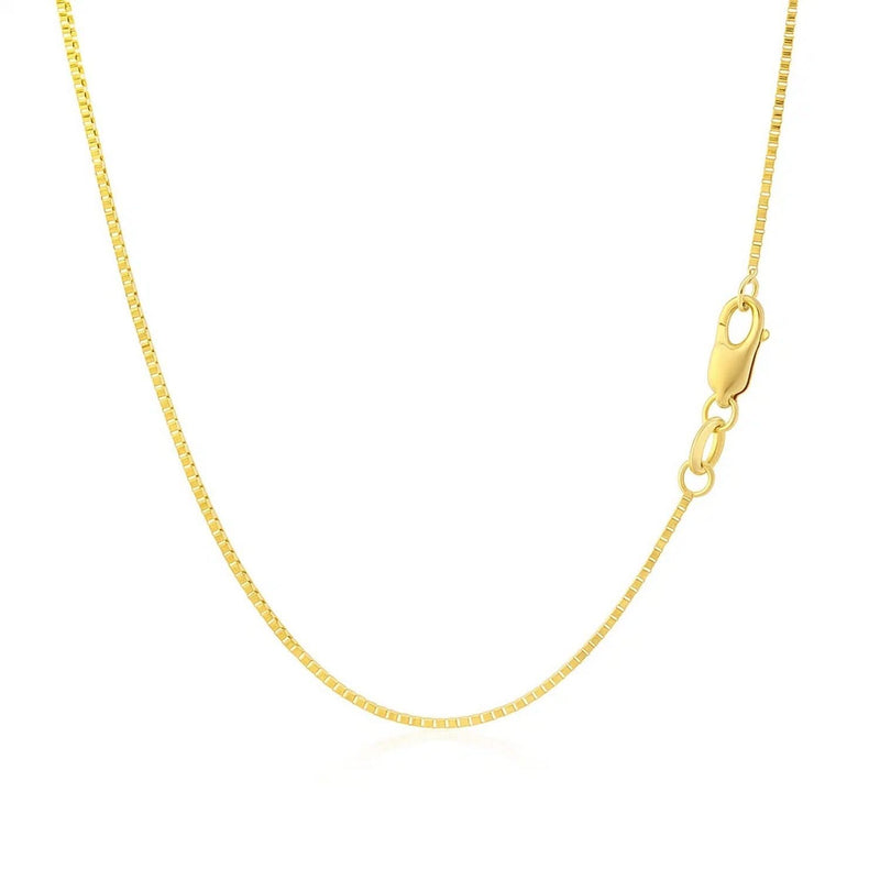 14k Yellow Gold Classic Box Chain (0.75 mm) Product Image
