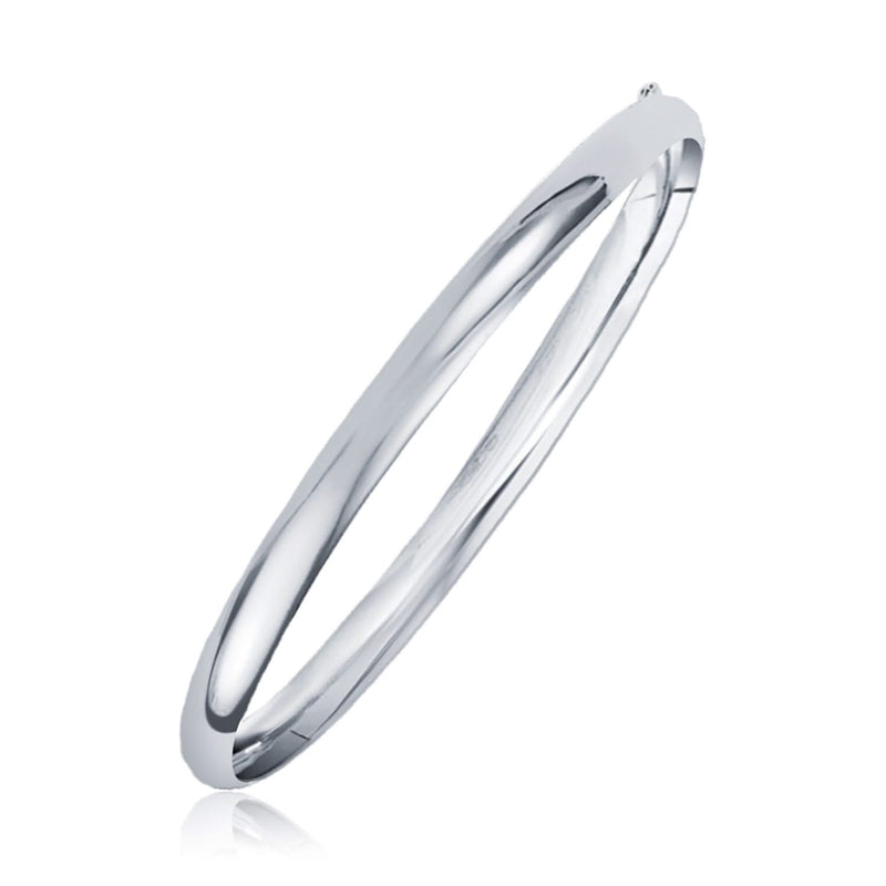 Classic Bangle in 14k White Gold (6.00 mm) Product Image