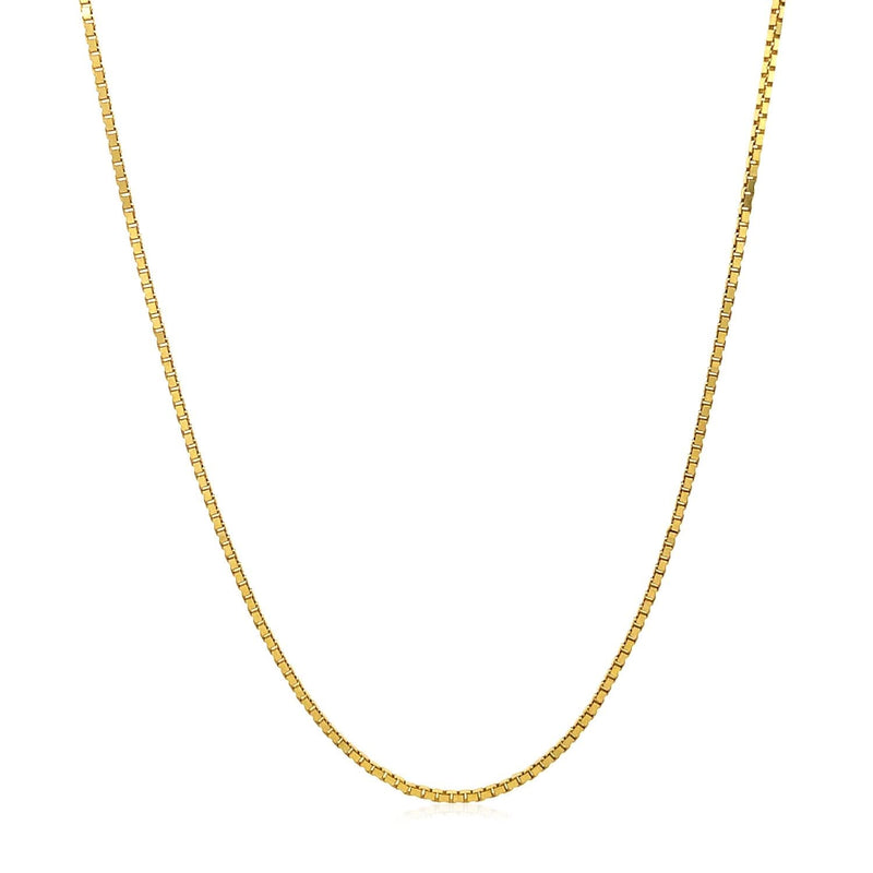 14k Yellow Gold Adjustable Box Chain (1.10 mm) Product Image