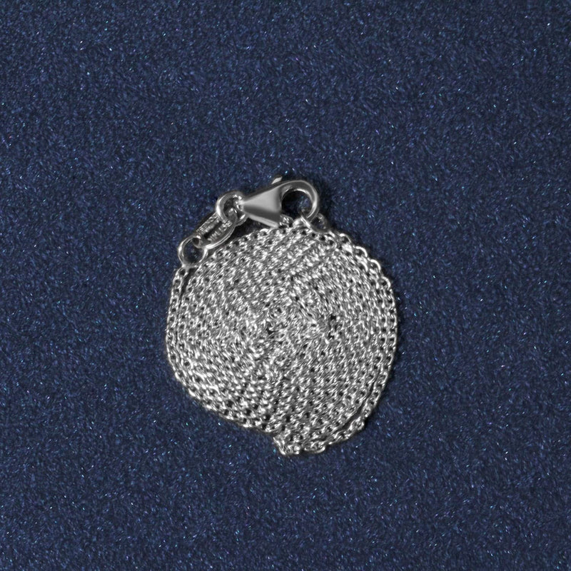14k White Gold Oval Cable Link Chain (1.10 mm) 14K white gold cable link chain with oval links, 1.10 mm fine gauge