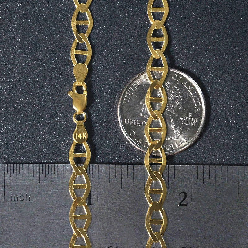 14k Yellow Gold Mariner Link Chain (6.30 mm) Product Image