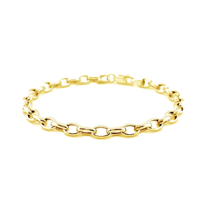 14k Yellow Gold Oval Rolo Bracelet (4.60 mm) Product Image