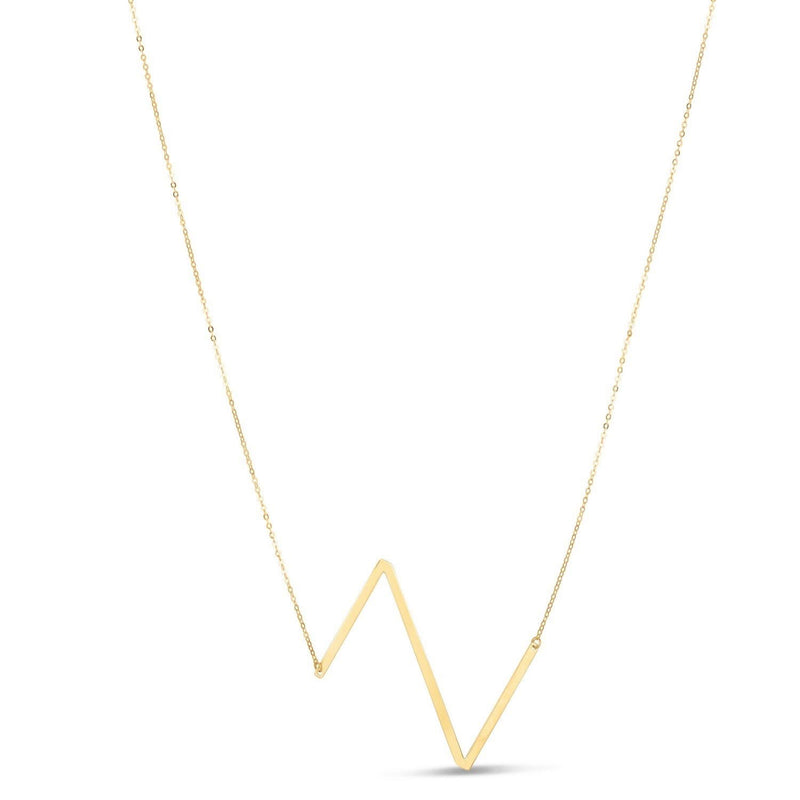 14K Yellow Gold Yours Truly Large Initial Z Necklace 14K yellow gold Yours Truly large initial Z pendant necklace