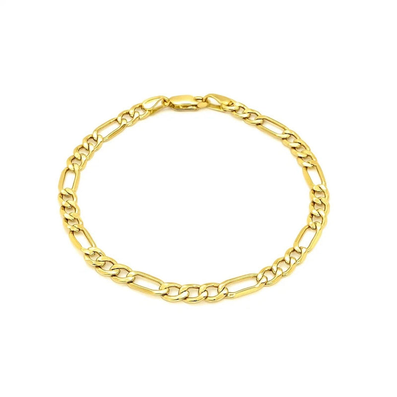 10k Yellow Gold Lite Figaro Bracelet (4.70 mm) Product Image