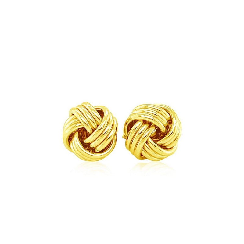 Love Knot Post Earrings in 14k Yellow Gold Product Image