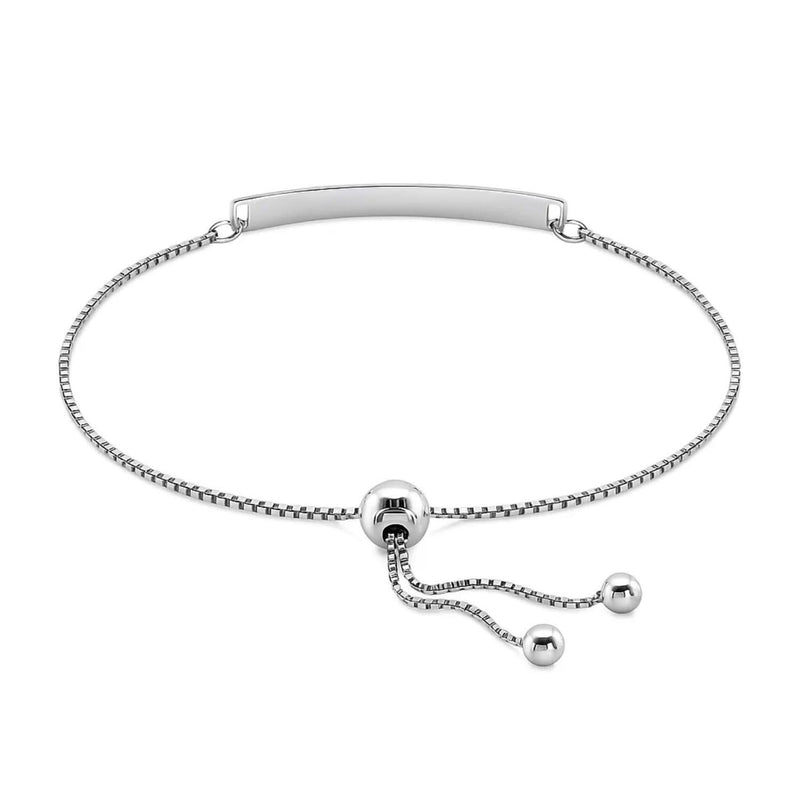 Sterling Silver Adjustable I Love You to the Moon and Back Bracelet (1.20 mm) Product Image