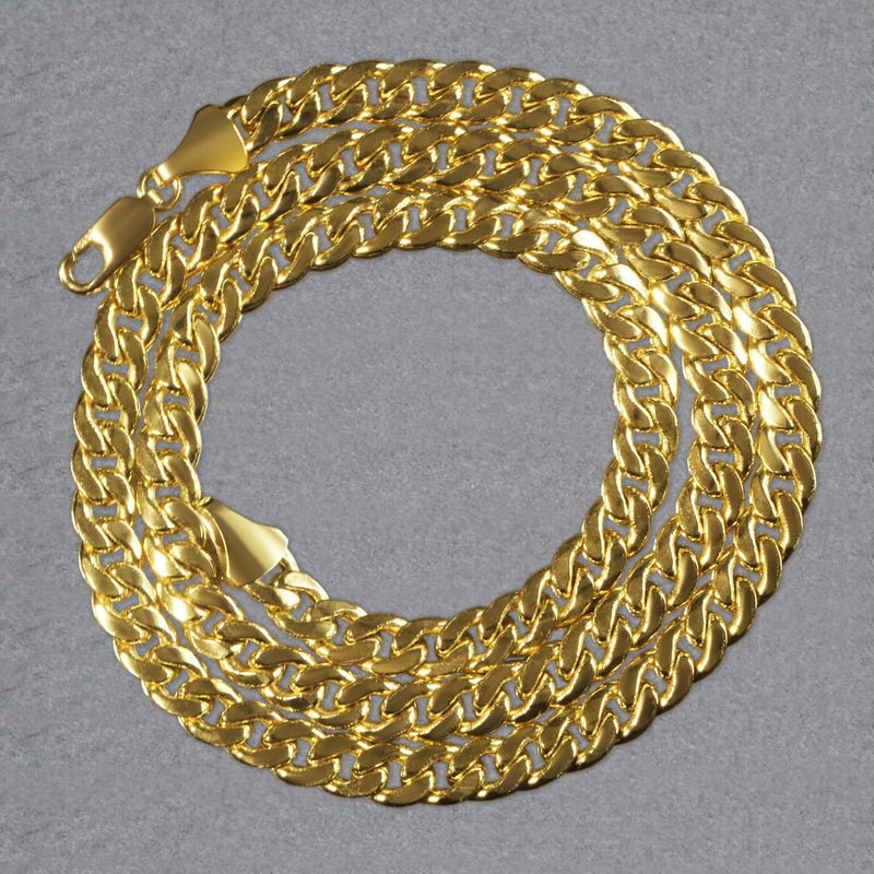 10k Yellow Gold Light Miami Cuban Chain (7.00 mm) Product Image