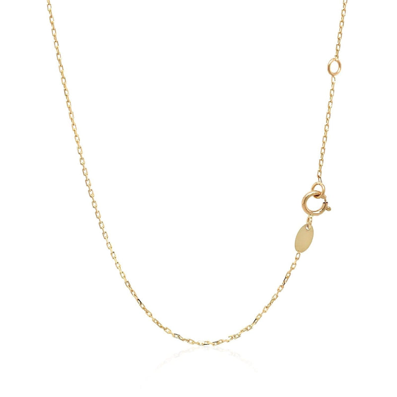 14k Tri-Color Gold Rosary Chain Necklace Product Image