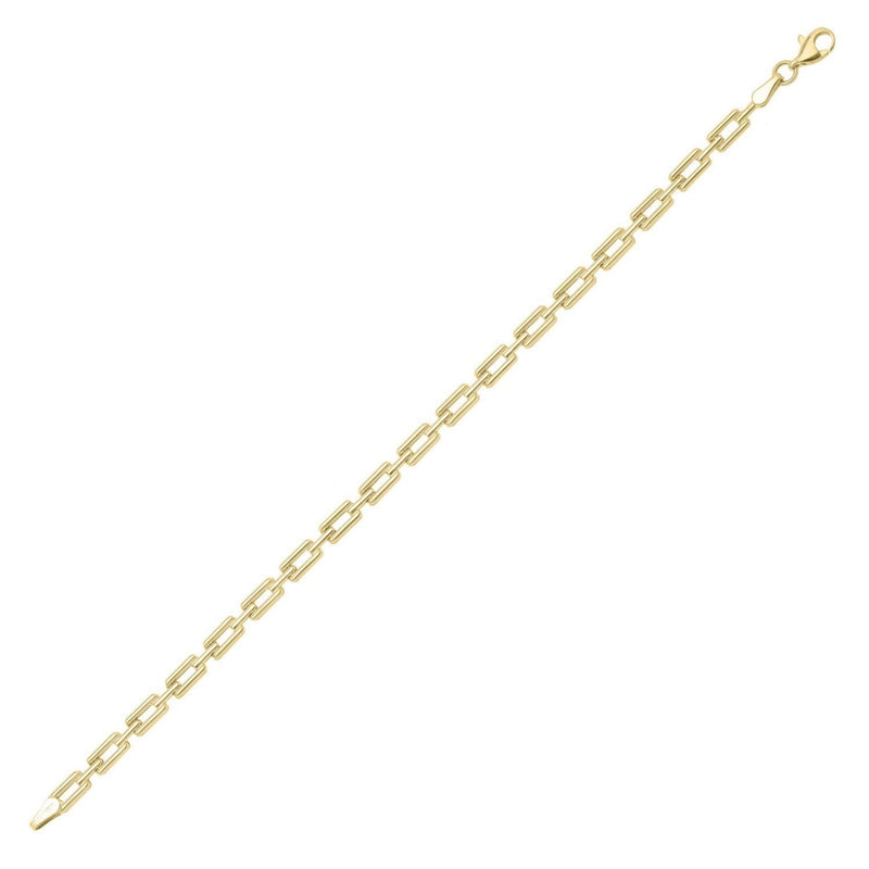 10K Yellow Gold Deco Link Bracelet 10K yellow gold Deco link bracelet with interlocking geometric links