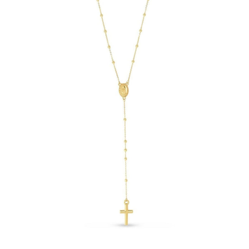 14k Yellow Gold Rosary Necklace Product Image