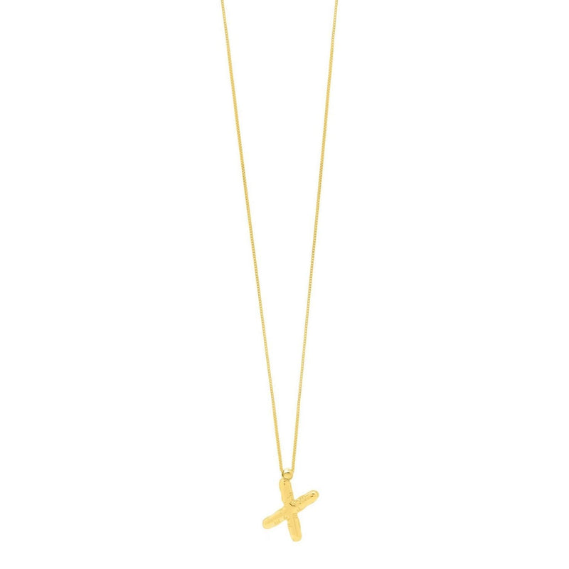 14K Yellow Gold Helium Initial X Pendant 14K yellow gold initial X pendant with polished bail