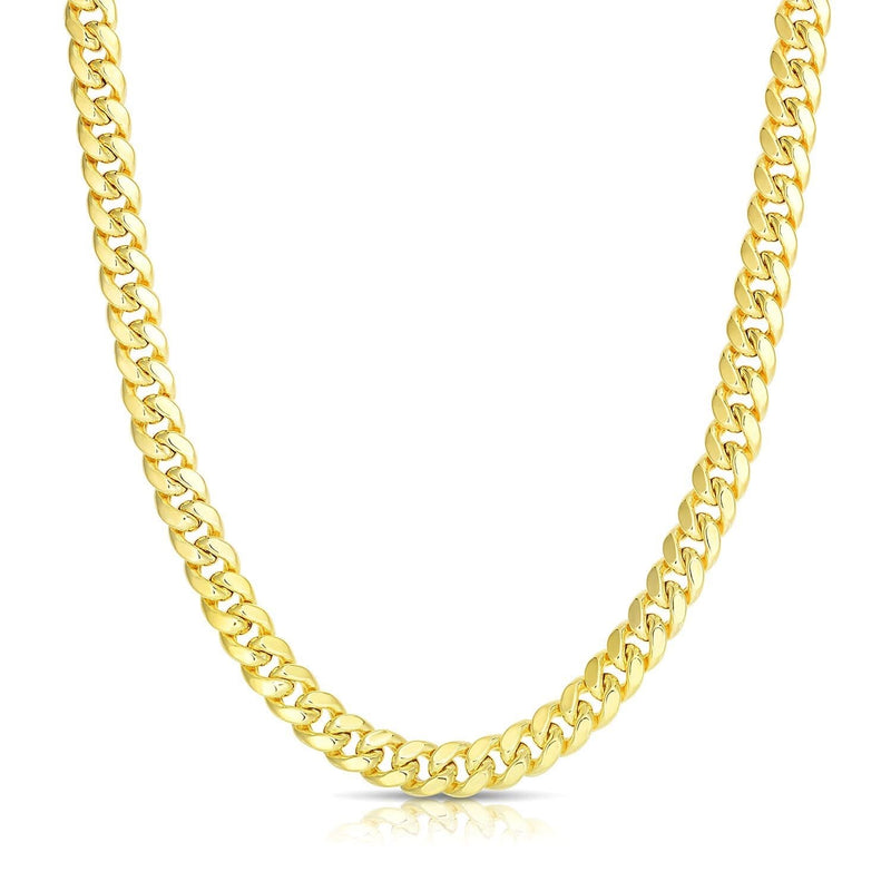 10k Yellow Gold Semi Solid Miami Cuban Chain (6.10 mm) Product Image