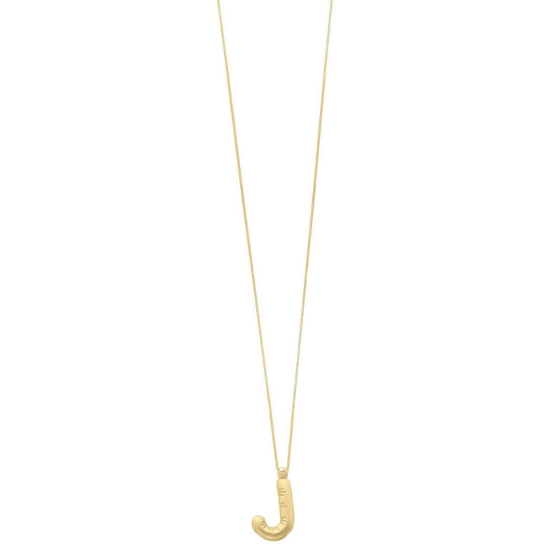 14K Yellow Gold Helium Initial J Pendant 14K yellow gold initial J pendant with polished solid letter form