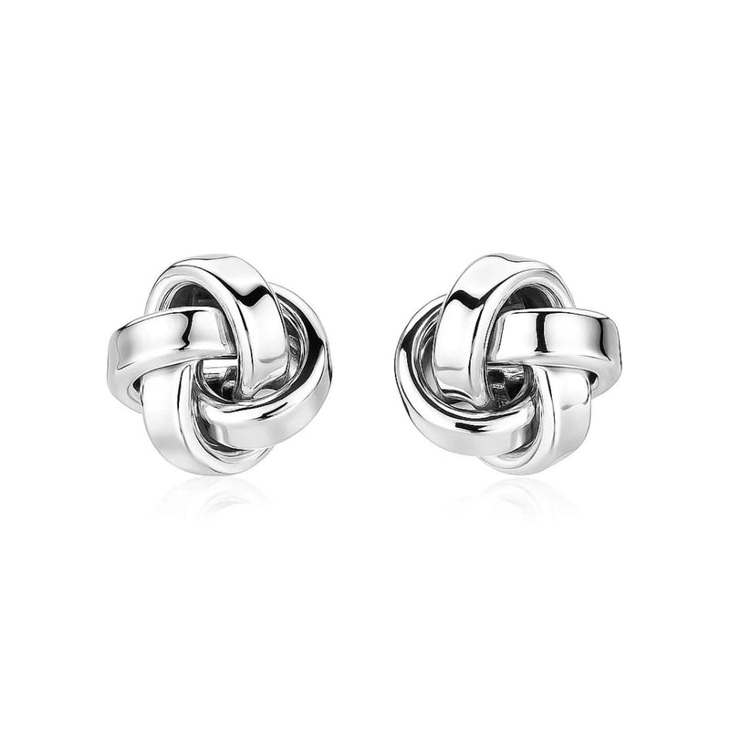 Sterling Silver Polished Love Knot Earrings(10mm) Product Image