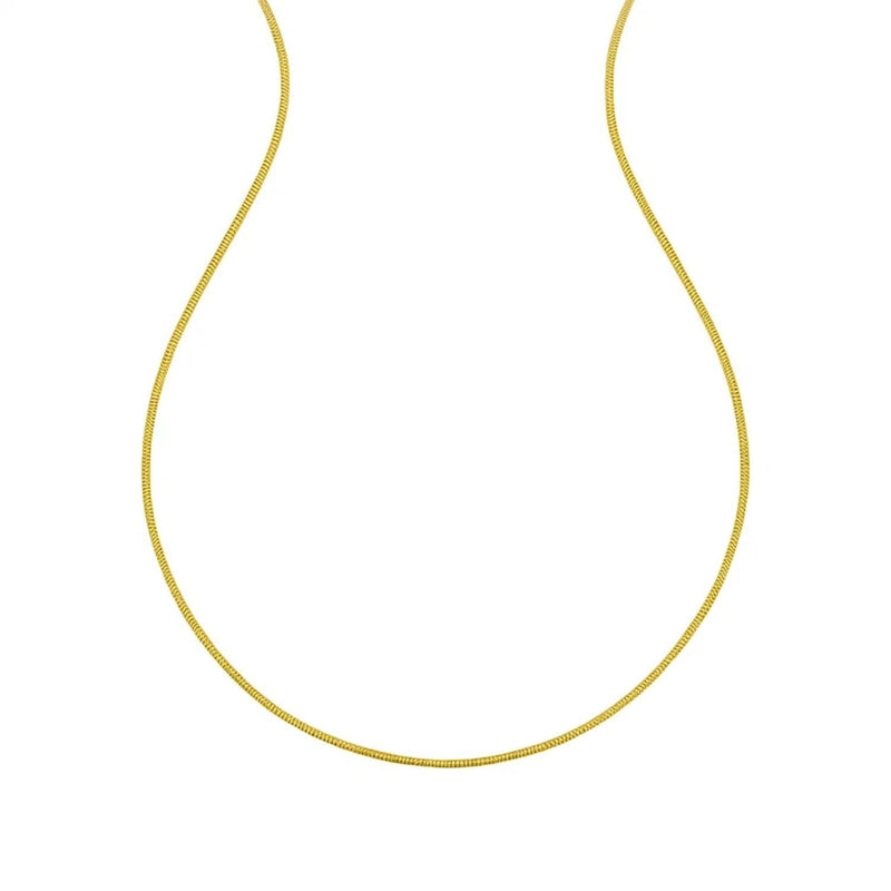 14K Yellow Gold Sparkle Spring Chain Necklace (1.90 mm) 14K yellow gold sparkle spring chain necklace 1.90 mm diamond-cut links