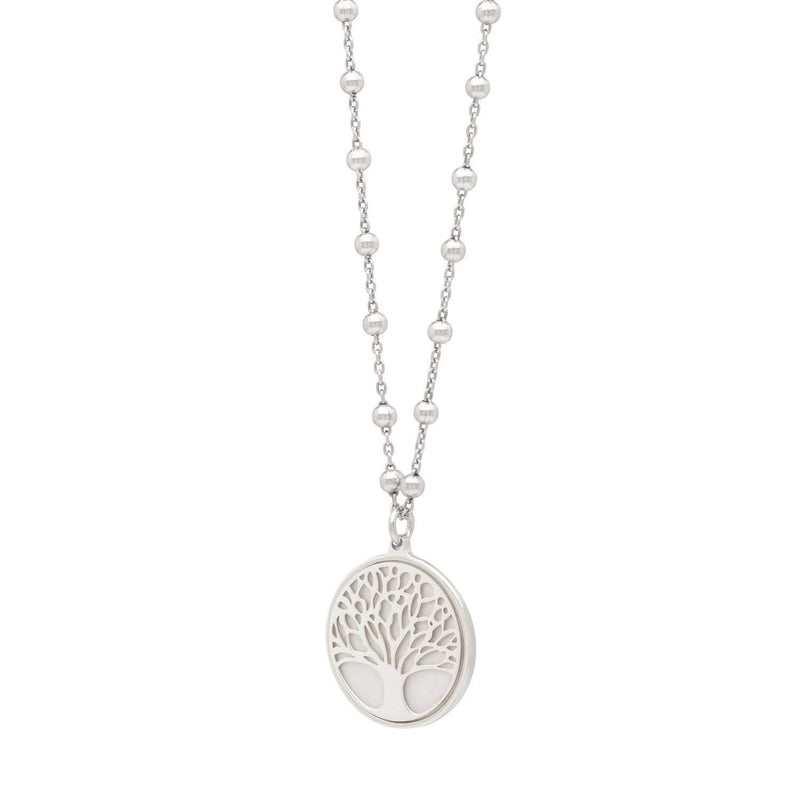 Sterling Silver Rhodium Plated Tree of Life Pendant Necklace 925 rhodium plated sterling silver tree of life pendant necklace