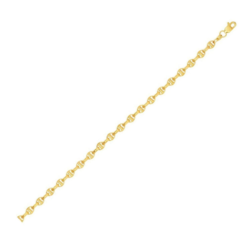 14k Yellow Gold Lite Anchor Chain (4.10 mm) 14K yellow gold anchor chain with 4.10 mm oval crossbar links
