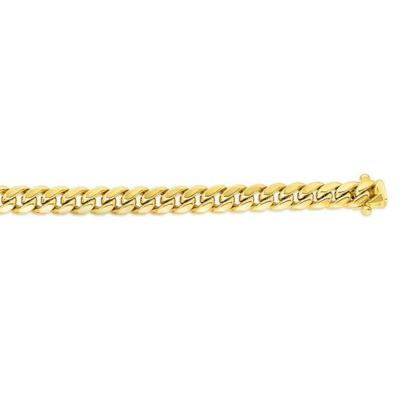 14k Yellow Gold Semi Solid Miami Cuban Chain (10.70 mm) Product Image